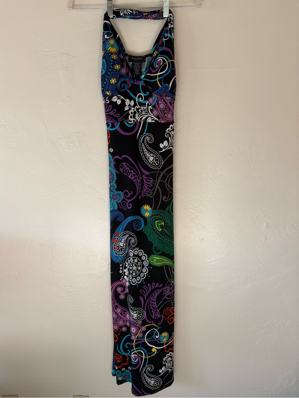 Alyn Paige Y2K Maxi Dress Whimsigoth Paisley Psychedelic Pattern Size S